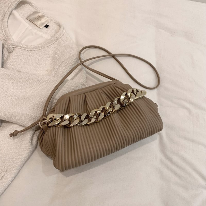 Eimy Crossbody-handväska Med Tjock Kedja För Kvinnor - Stor Grön