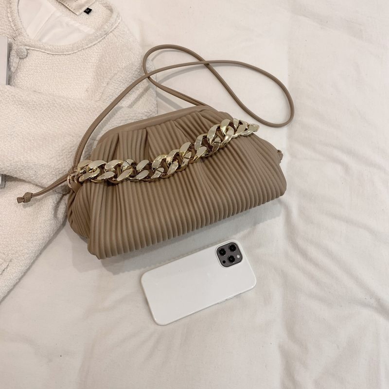 Eimy Crossbody-handväska Med Tjock Kedja För Kvinnor - Stor Grön