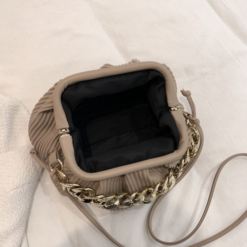 Eimy Crossbody-handväska Med Tjock Kedja För Kvinnor - Stor Grön