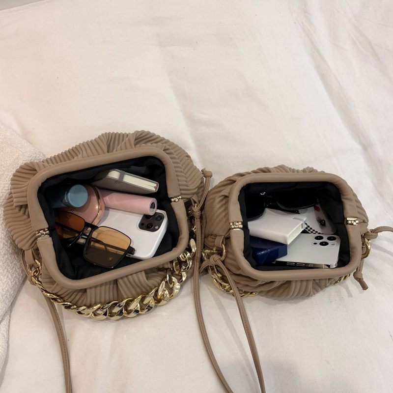 Eimy Crossbody-handväska Med Tjock Kedja För Kvinnor - Stor Grön