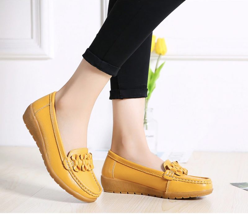 Elauris Dam Loafer Skor - Gul