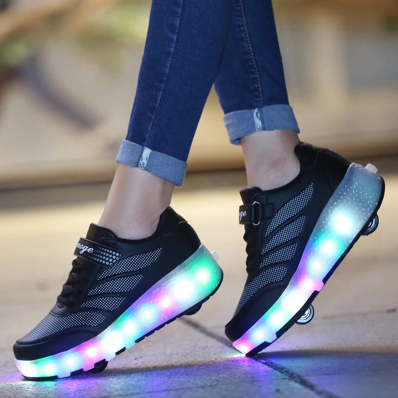 Elcira Roller Sneaker För Flickor - Rosa