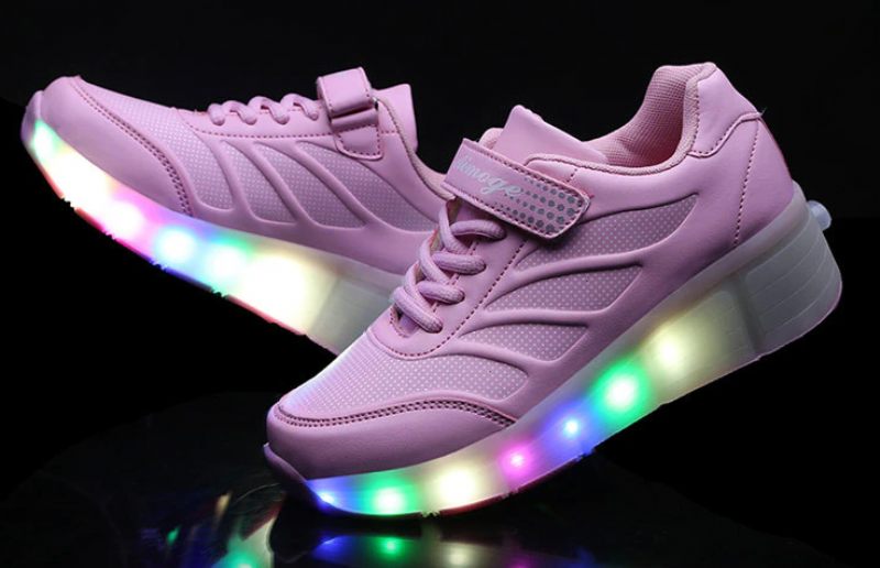 Elcira Roller Sneaker För Flickor - Rosa