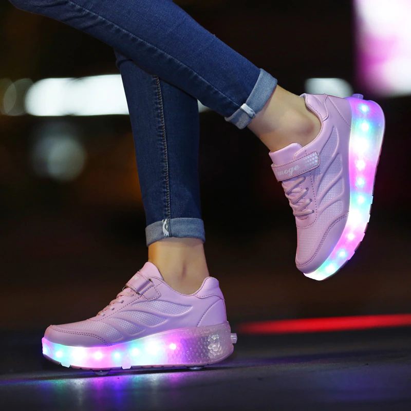 Elcira Roller Sneaker För Flickor - Rosa