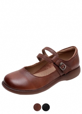 Elida Dam Leather Flats Loafer