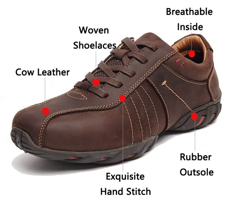 Elio Casual Oxfords För Män - Kaffe