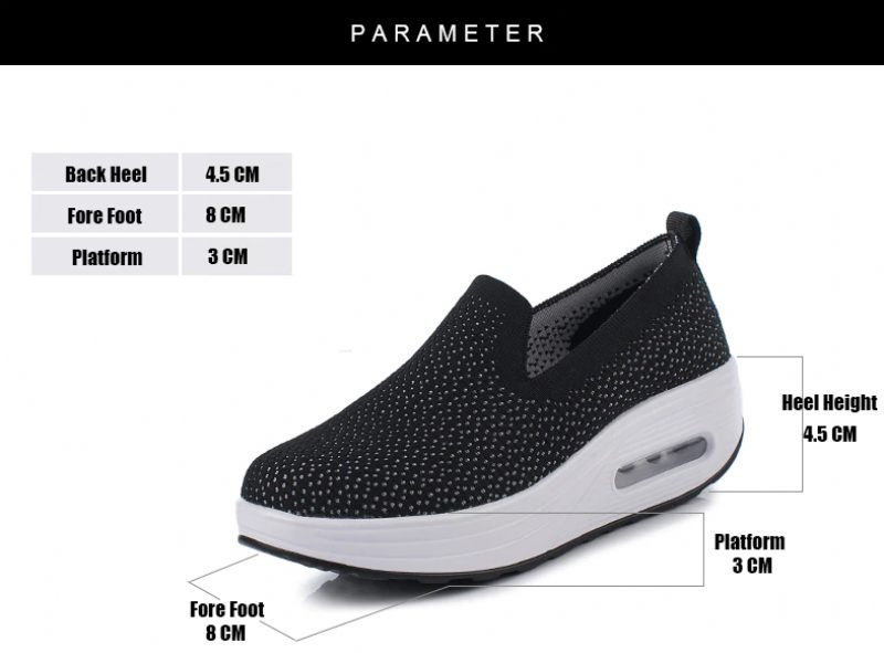 Elmira Slip-on Plattformsskor För Kvinnor - Svart