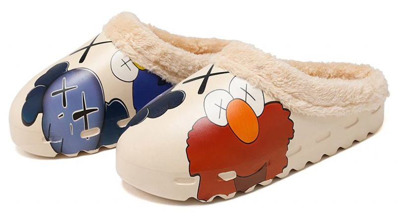 Elmo Unisex Vintertofflor För Kvinnor - Beige 1