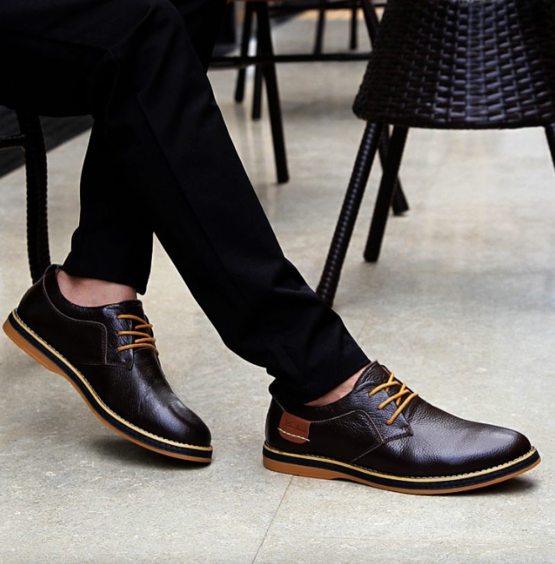 Eloi Oxfords Skor För Män - Svart