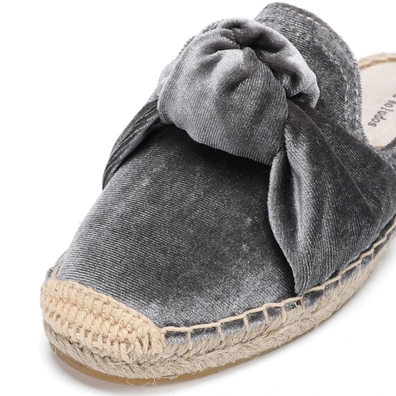 Elsa Mules Espadrilles Dam - Grå