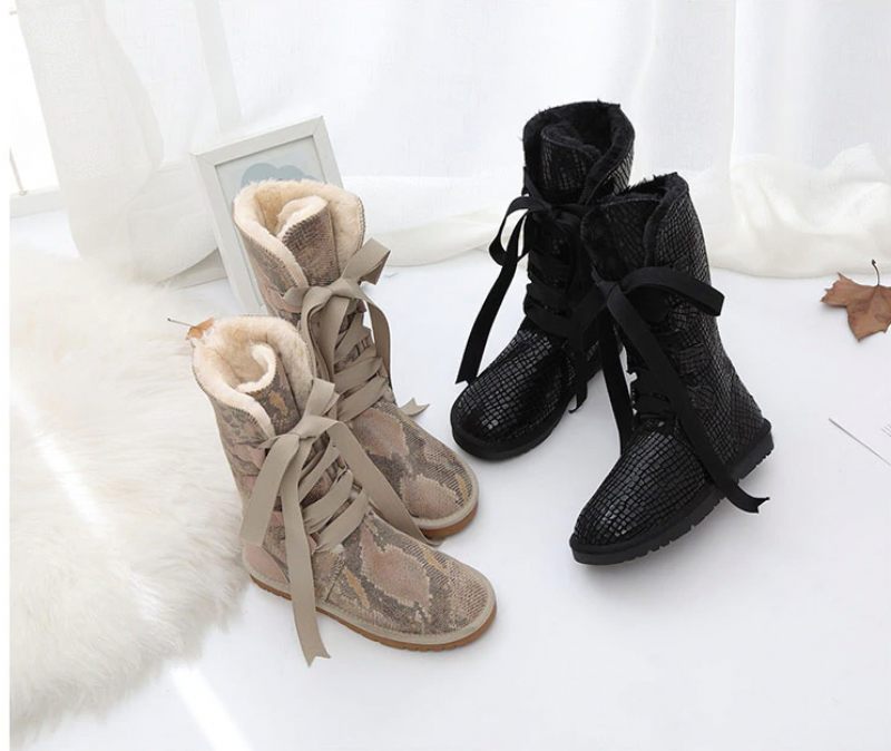 Elvia Boots Mid Calf - SANDIG