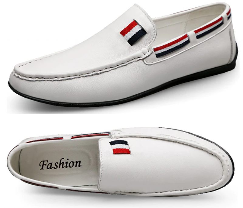 Emidio Loaferskor För Män - Vit
