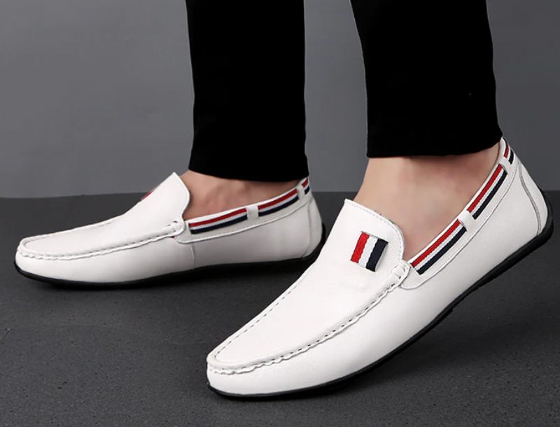 Emidio Loaferskor För Män - Vit