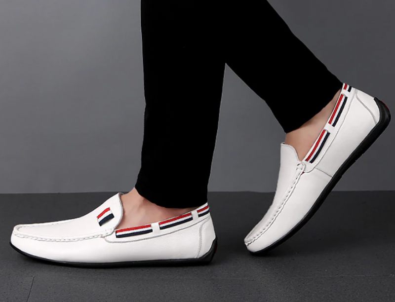 Emidio Loaferskor För Män - Vit