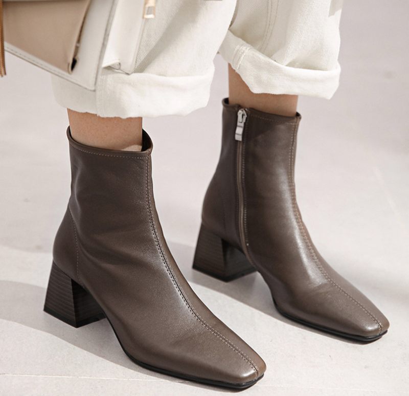 Esquivel Booties Ankelhöjd - Brun