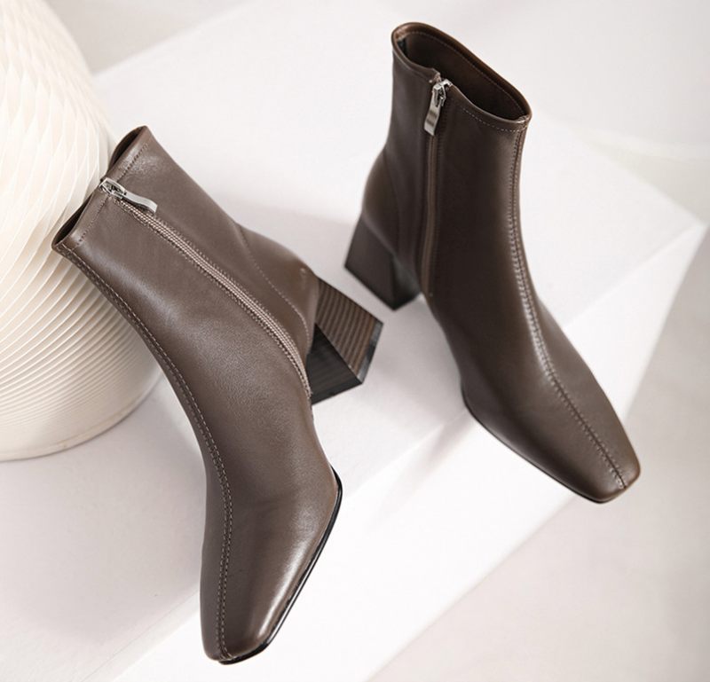 Esquivel Booties Ankelhöjd - Brun