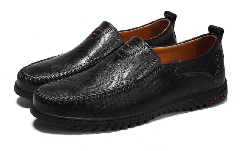 Euder Lyxiga Loafers Skor För Män - Brun
