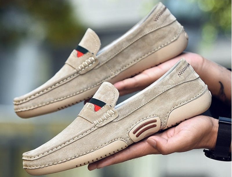 Euge Loaferskor För Män - Beige