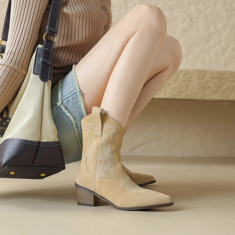 Eva Cowboystövlar För Kvinnor - Svart