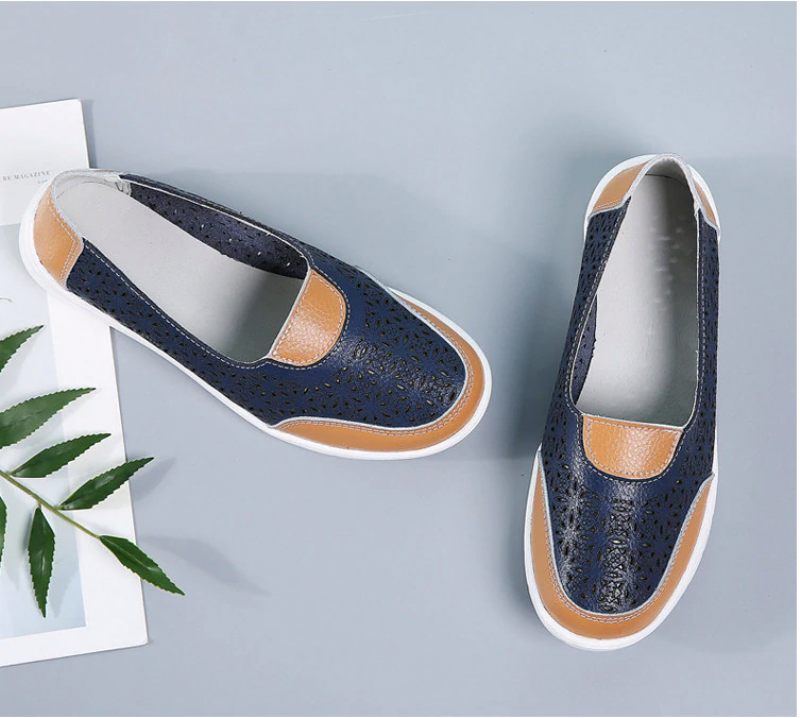 Evania Anti Slip Loafers För Kvinnor - Blå