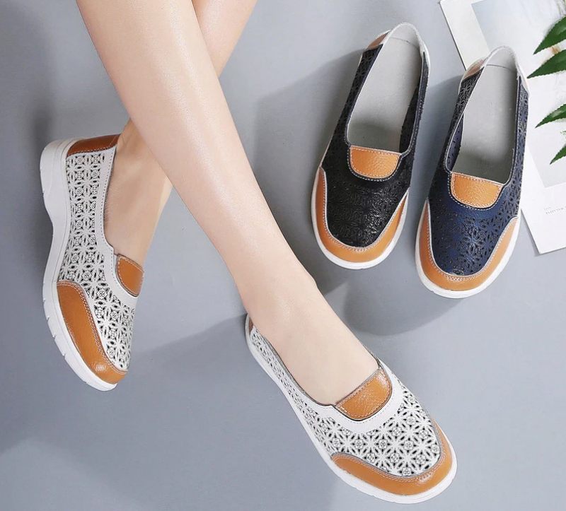 Evania Anti Slip Loafers För Kvinnor - Blå