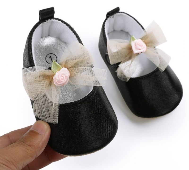 Evelin Baby Flickor Platta Skor - Silver