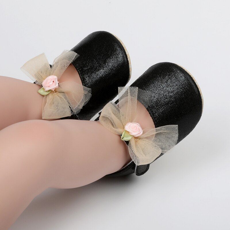 Evelin Baby Flickor Platta Skor - Silver