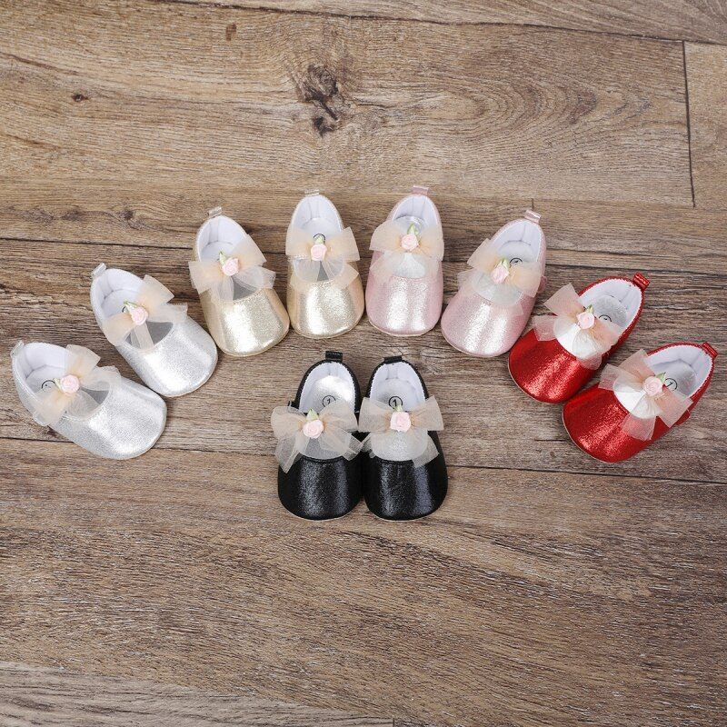 Evelin Baby Flickor Platta Skor - Silver