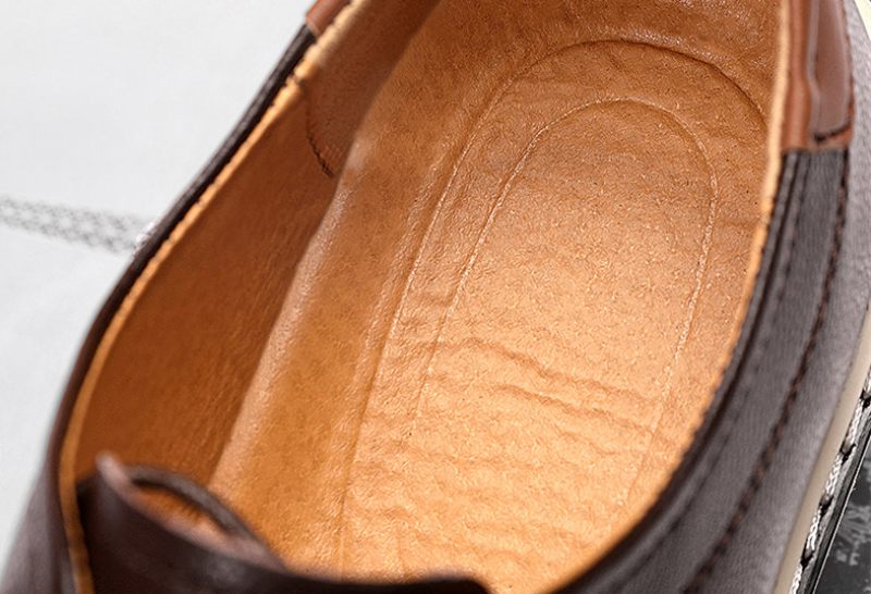 Evian Herr Loafers Klänning Skor - Kaffe