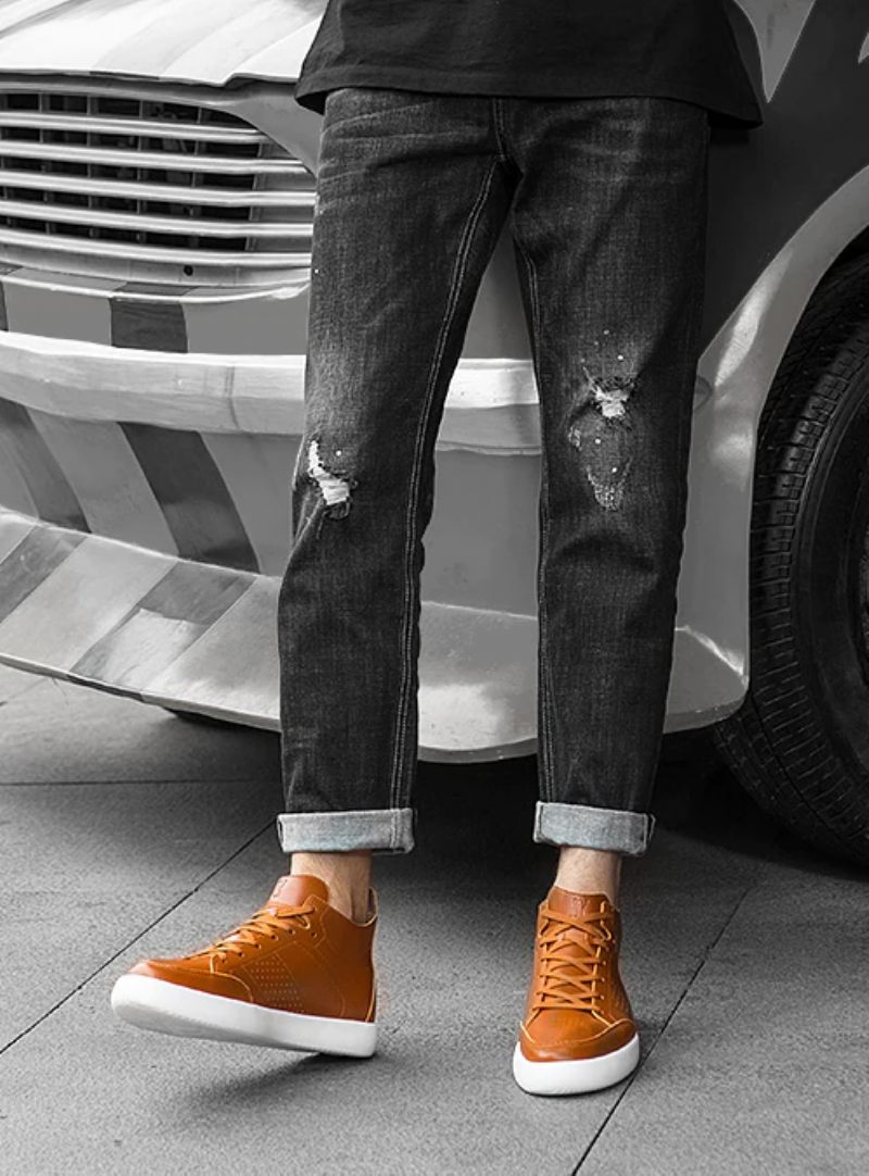 Ezzio Casual Sneakers För Män - Brun