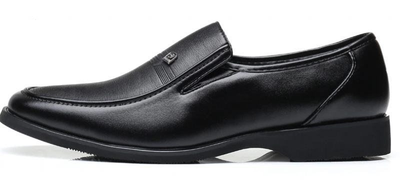 Fabio Loafers Läderskor För Män - Svart