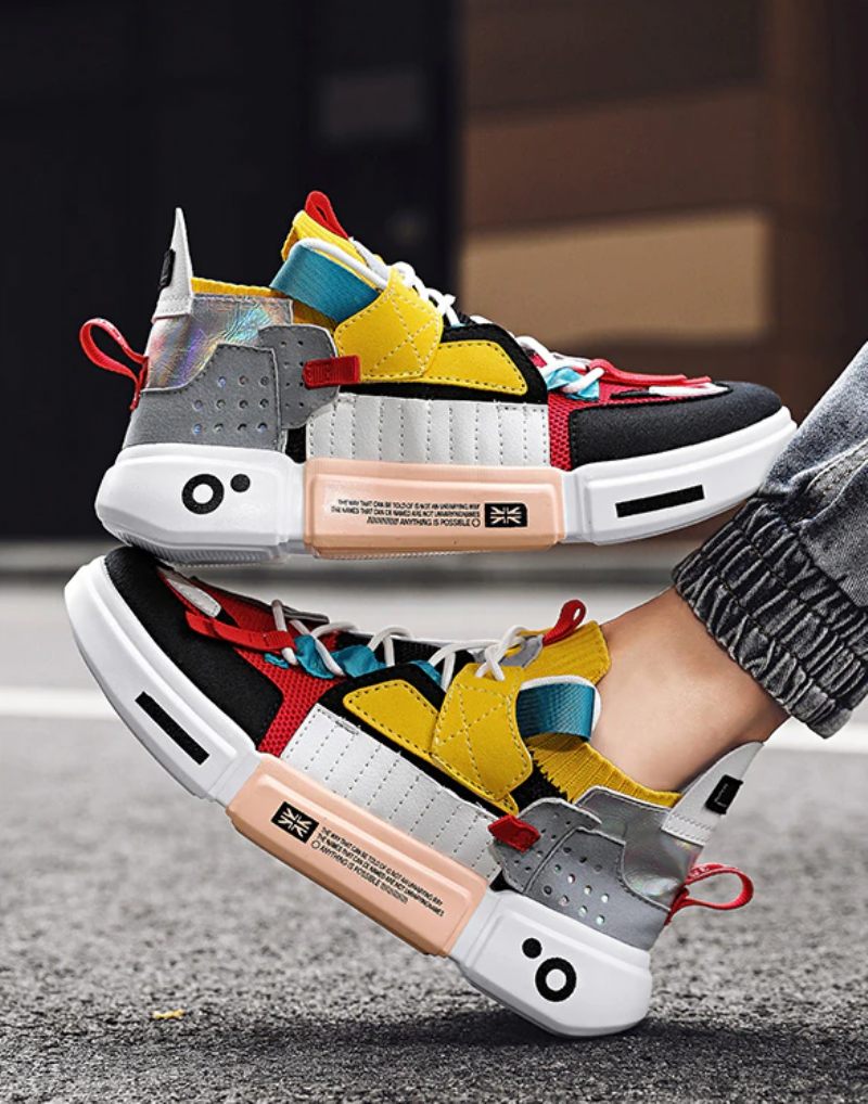 Farfan Lyxiga Sneakers För Män - Gul