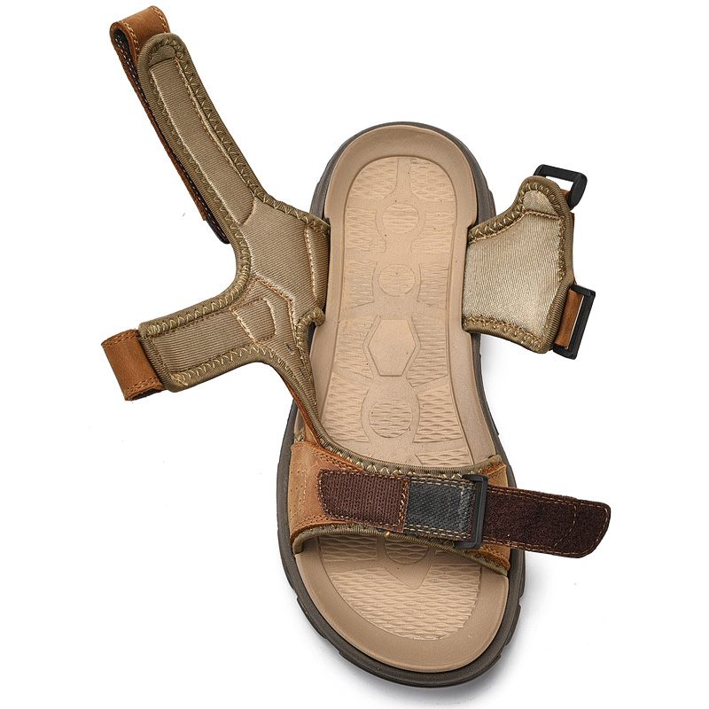 Fazio Bekväma Sandaler För Män - Svart