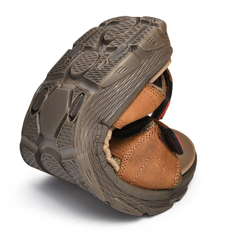 Fazio Bekväma Sandaler För Män - Svart