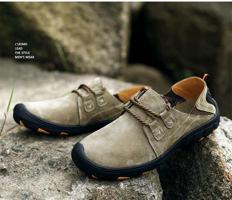 Fede Loafers För Män Casual Skor - Khaki