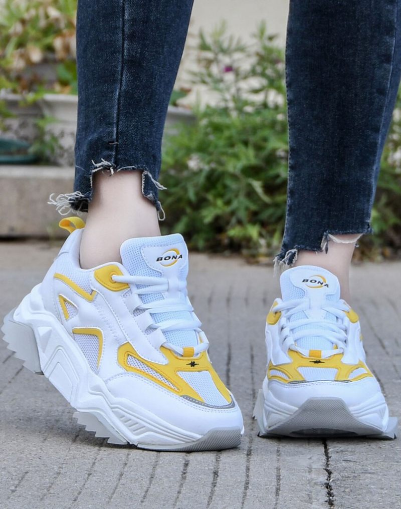 Fede Sneaker För Kvinnor - Gul