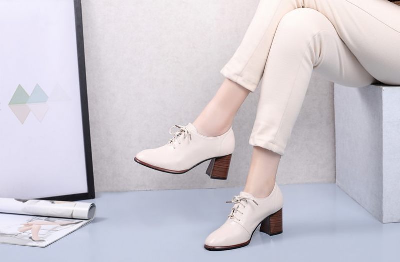 Fedora Pumps-skor För Kvinnor - Vit