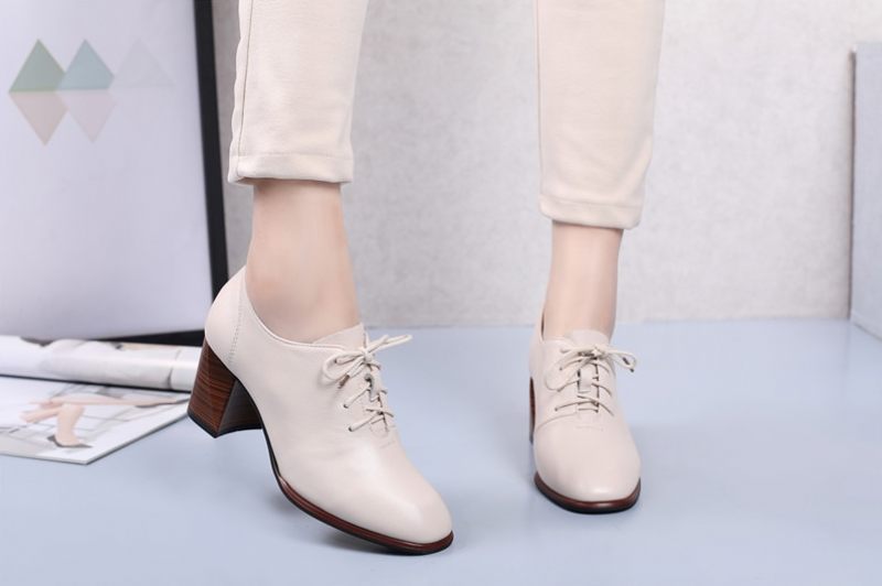 Fedora Pumps-skor För Kvinnor - Vit