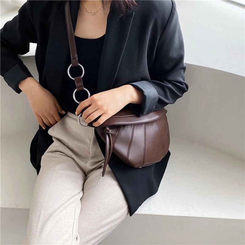 Felipe Crossbody-handväska I Läder För Kvinnor - Kaffe