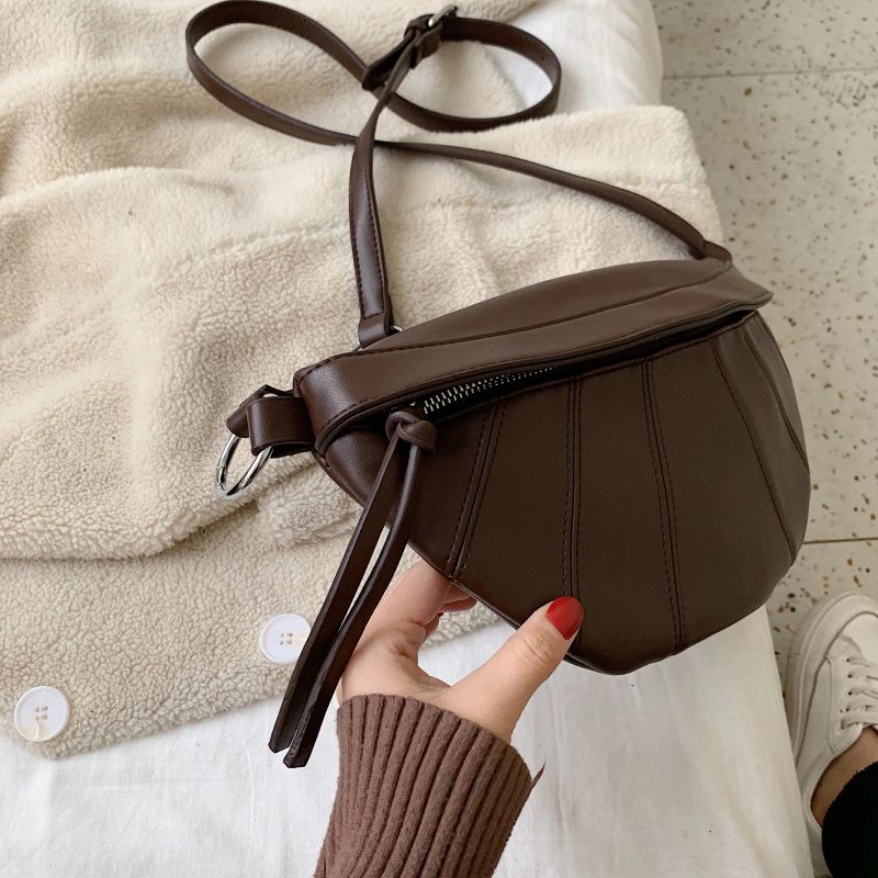 Felipe Crossbody-handväska I Läder För Kvinnor - Kaffe