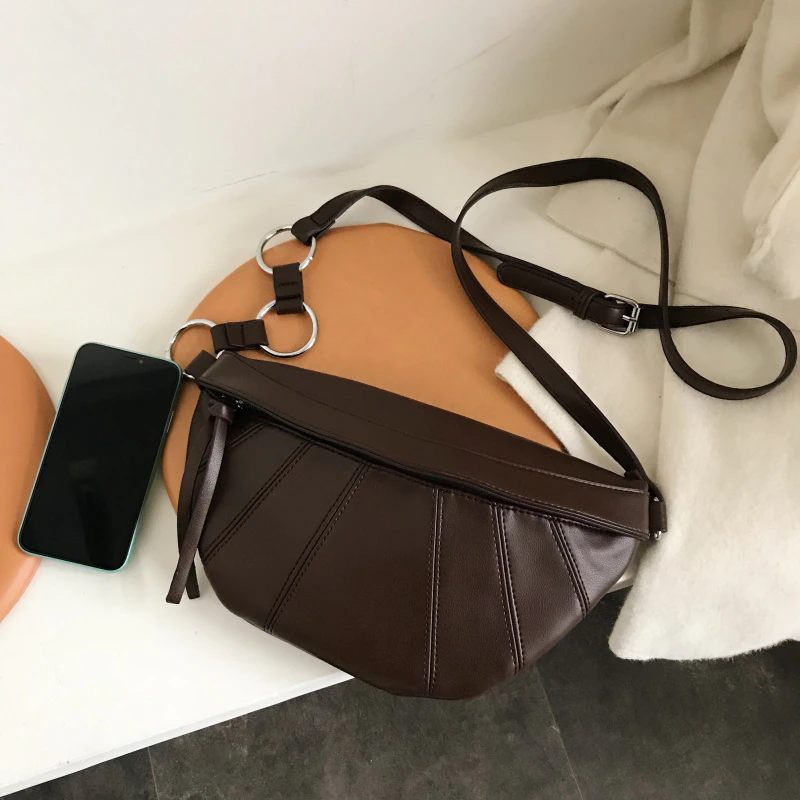 Felipe Crossbody-handväska I Läder För Kvinnor - Kaffe
