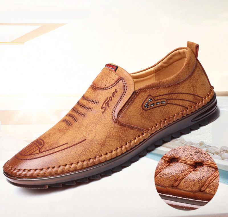 Fernando Herr Loafers Fritidsskor - Brun