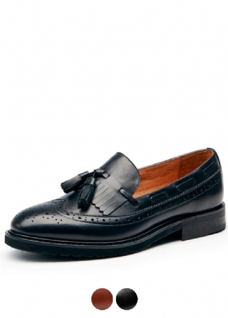 Filipo Dam Casual Leather Loafer Svarta Skor