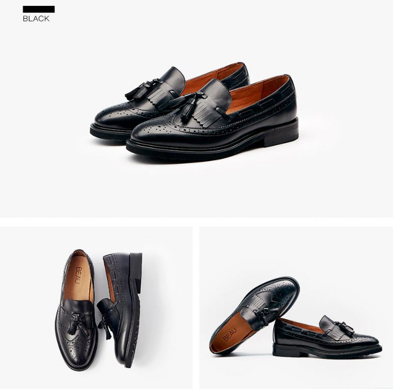 Filipo Dam Casual Leather Loafer Svarta Skor - Svart