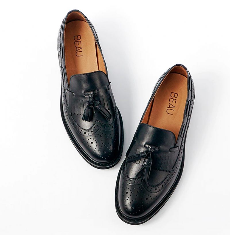 Filipo Dam Casual Leather Loafer Svarta Skor - Svart