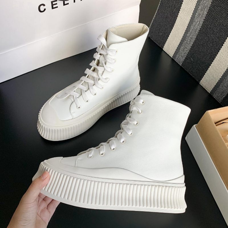 Fiola Sportplattform Dam Ankel Svarta Boots - Svart