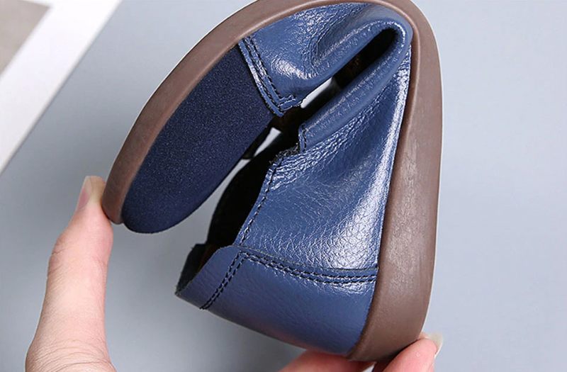 Fiore Loafers I Äkta Läder För Kvinnor Svarta Skor - Svart