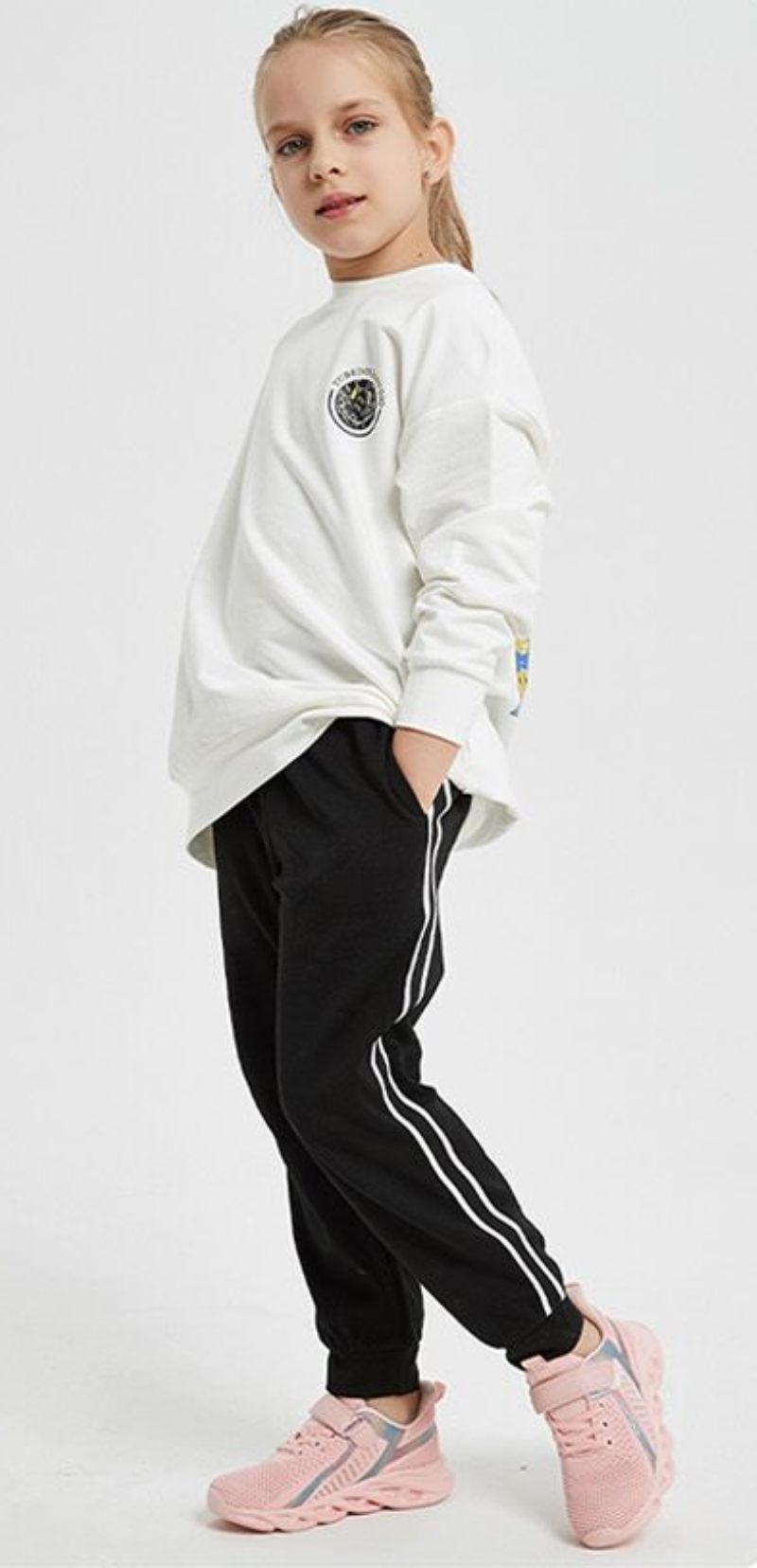 Flashi Unisex Löparskor För Barn - Svart