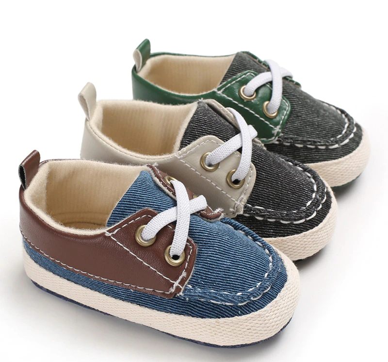Foffy Baby Pojkar Oxford Casual Skor - Grön