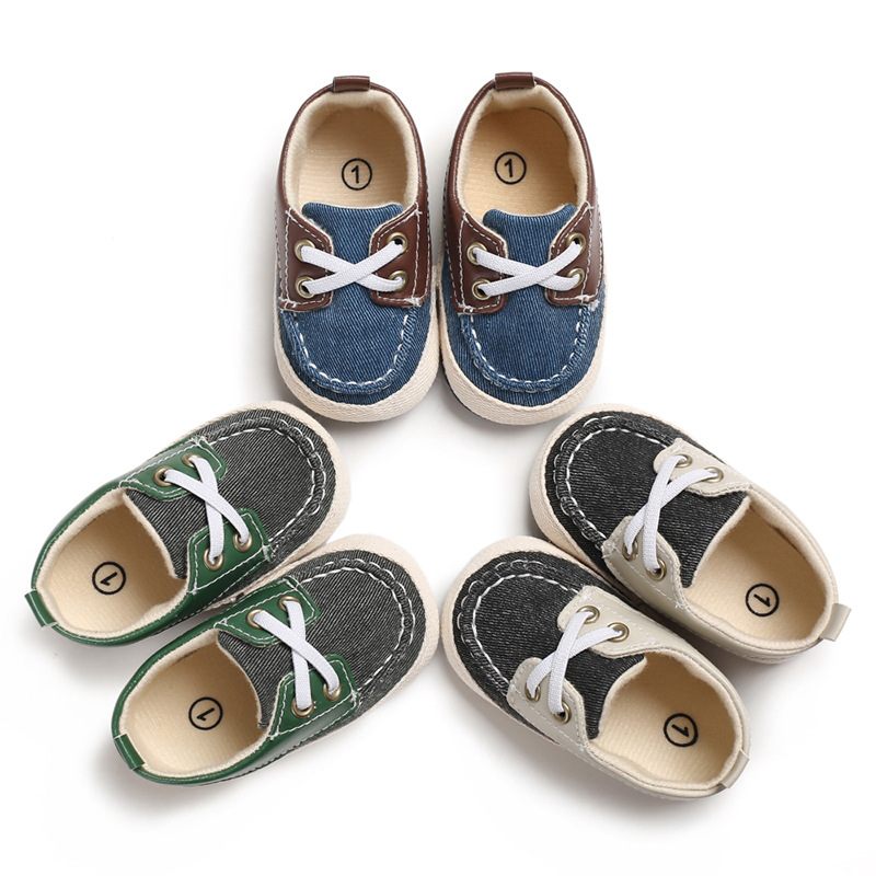 Foffy Baby Pojkar Oxford Casual Skor - Grön